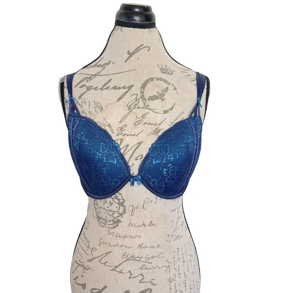 Adore me Womens Push up Padded Bra size 36DD Floral Underwire Lace  Sexy NWT - Picture 11 of 12